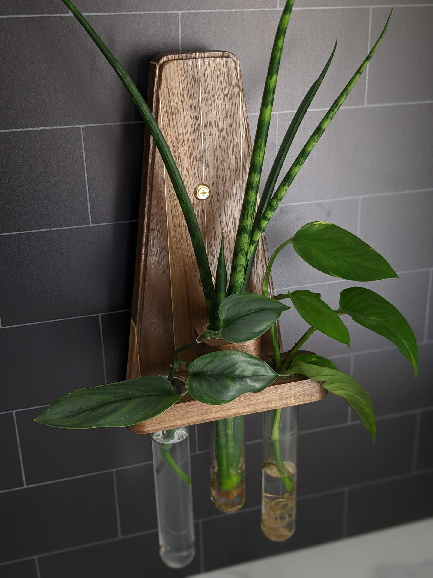 Pinstripe Mid-century Modern Vase