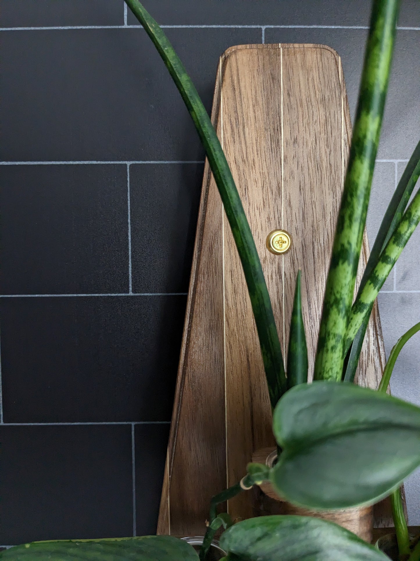 Pinstripe Mid-century Modern Vase